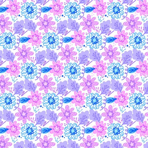Vector Colorful Seamless Floral Pattern 228333 Vector Art At Vecteezy