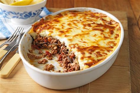 Add the minced lamb and fry. Classic moussaka