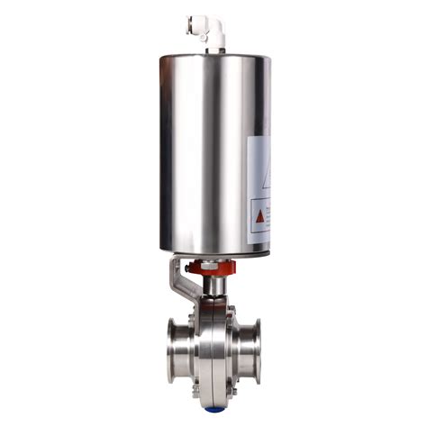 Food Grade Pneumatic Actuator Sanitary Stainless Steel Weld Ends