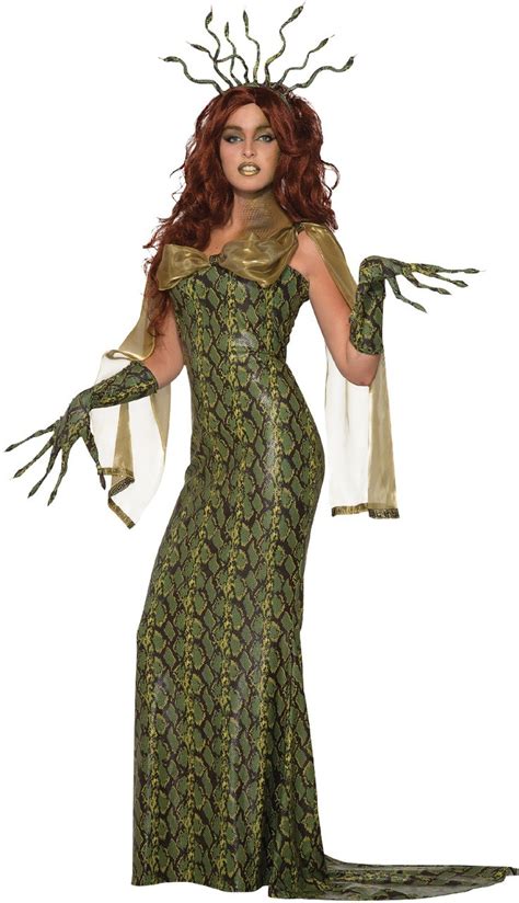 Ladies Deluxe Medusa Fancy Dress Costume Fancy Me Limited