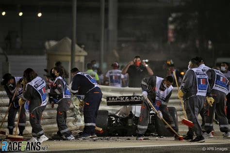Romain Grosjean Crash Bahrain International Circuit 2020 · Racefans