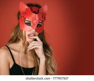 Glamor Fashion Sexy Woman Cat Mask Stock Photo Shutterstock