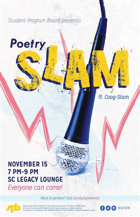 Poetry Slam Poster 2018 By Hana Sasongko