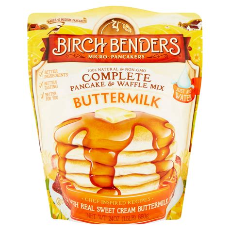 Birch Benders Buttermilk Complete Pancake And Waffle Mix 24 Oz