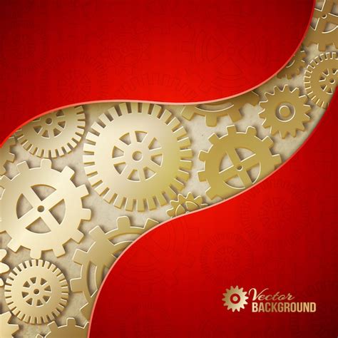 Free Vector Abstract Mechanical Gears Background