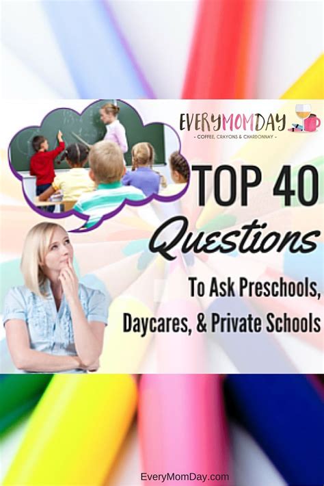 Top 40 Questions To Ask Daycare Preschool Or Private School