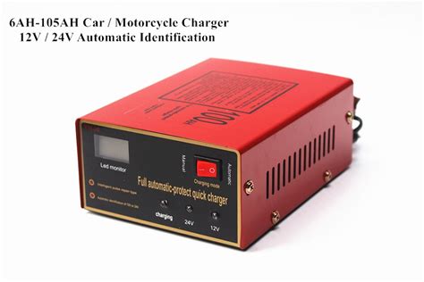 12v24v 100ah Car Automatic Intelligent Battery Charger Motorcycle Lead