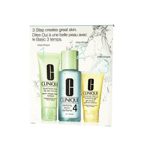 Clinique 3 Step Skin Care System 4 Combination Oily To Oily Skin 180