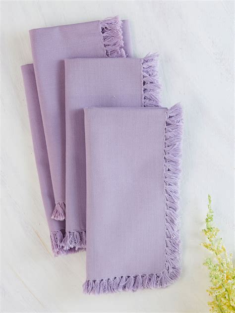 Essential Napkin Set Of 4 Lavender Kitchen And Table Linens Napkins