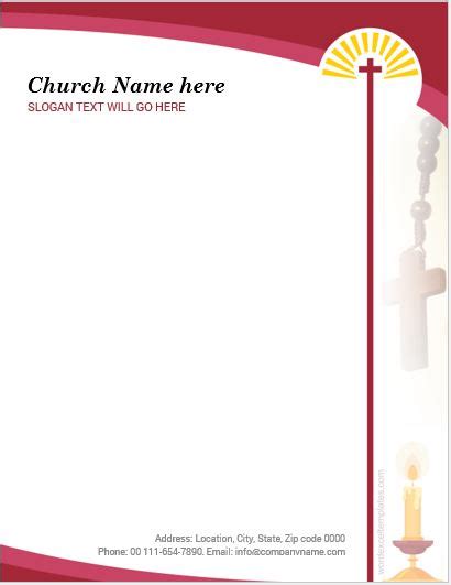 5 Best Ms Word Church Letterhead Templates Word And Excel Templates