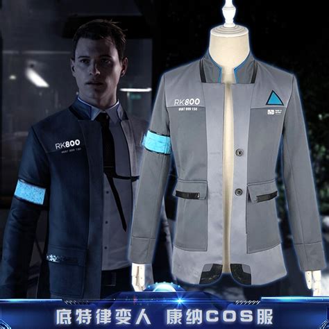 New Game Detroit Become Human Connor Rk800 Agent Suit Uniformtie