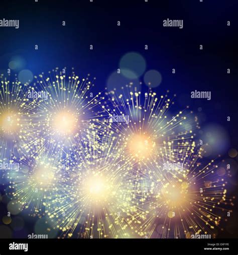 Vector Holiday Fireworks Background Stock Vector Image And Art Alamy