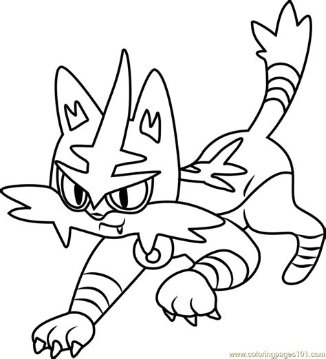 Pokemon Litten Coloring Pages Neo Coloring