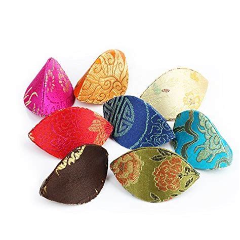 Generic Fortune Cookie Style Box Assorted Brocade Fabric Jewelry Box
