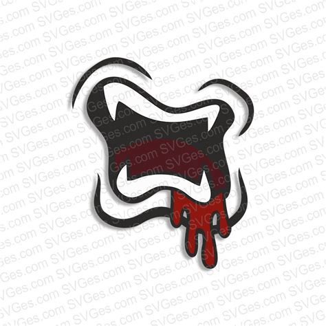 Zombie Mouth Svg Png Digital Cut Files Etsy
