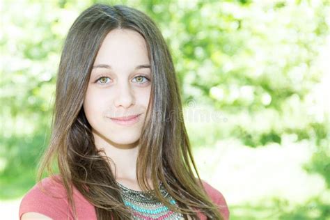 Close Up Portrait Of A Beautiful Teenager Girl Stock Image Image Of