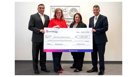 Entergy Texas Presents Grant To United Way Of Greater Houston For Bill