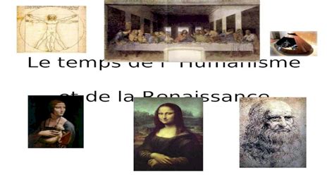 Le Temps De L Humanisme Et De La Renaissance Aux Xvè Et Xviè Siècles
