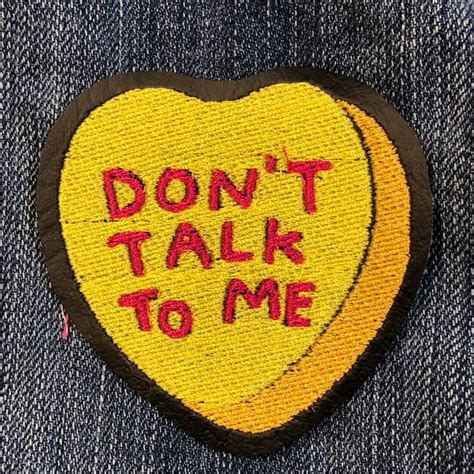 Dont Talk To Me Conversation Heart Patch · Tittybats · Online Store Powered By Storenvy