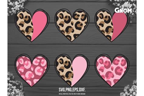 Leopard Heart Svg Leopard Pattern Svg SVG File