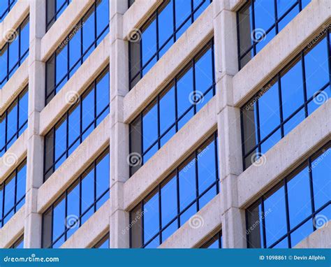 Commercial Building Windows Stock Image Image 1098861