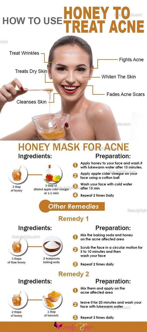 Naturally Beauty Honey For Acne How To Treat Acne How To Get Rid Of