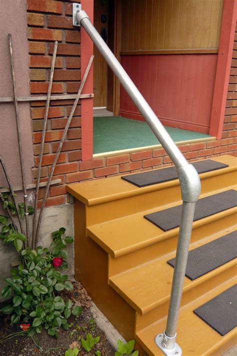 Single post ornamental hand rail 1 or 2 step railing for. Stair Railing Ideas - Our Customers Share their Step ...