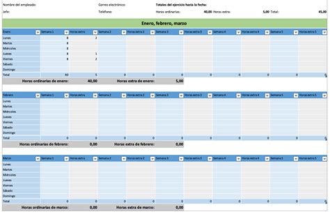 Plantilla Excel Registro Horas Trabajadas Proyectos Y Tareas Por