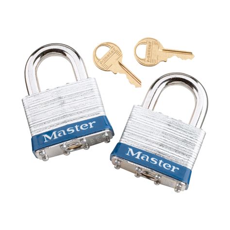 Master Lock 2 Pack Of 2in Steel Keyed Alike Padlock Model 5t