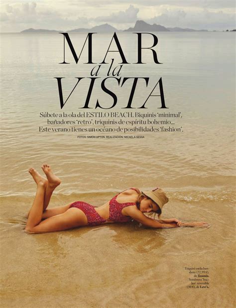 Bridget Malcolm In Elle Magazine Spain August Hawtcelebs