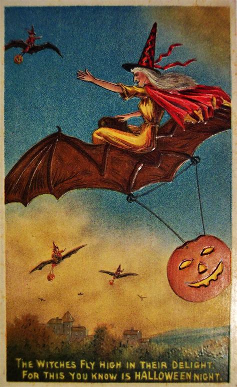 Vintage Halloween Postcards C1910s Vintage Everyday