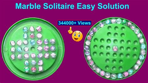Marbles Game Easy Solution How To Solve Brainvita Marble Game Step By