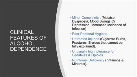 Alcohol Dependence Syndrome Ppt