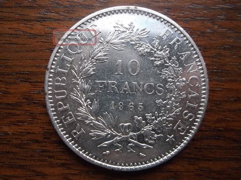 1965 France 10 Francs Silver Coin Uncirculated