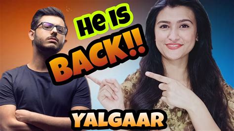 Carryminati Is Back L Yalgaar Reaction L Pahadigirl Reaction Youtube