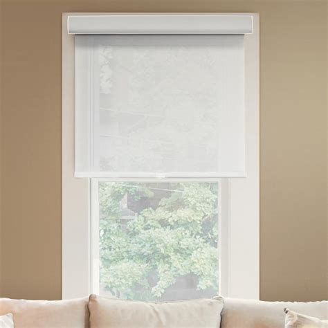 Chicology 34 In X 72 In Urban White Light Filtering Horizontal Roller