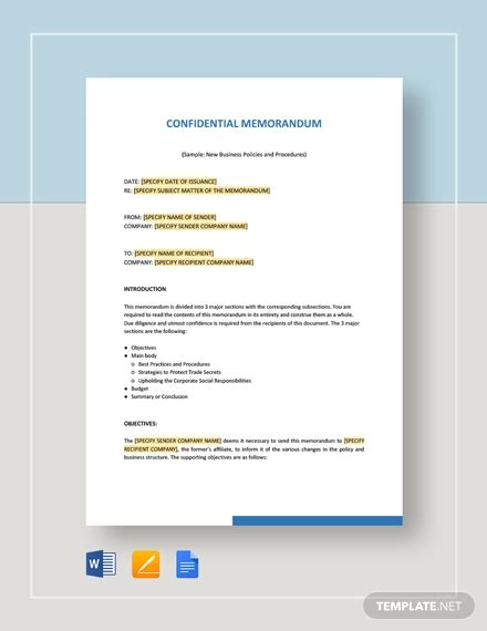 Confidential Memo 5 Examples Format How To Write Pdf