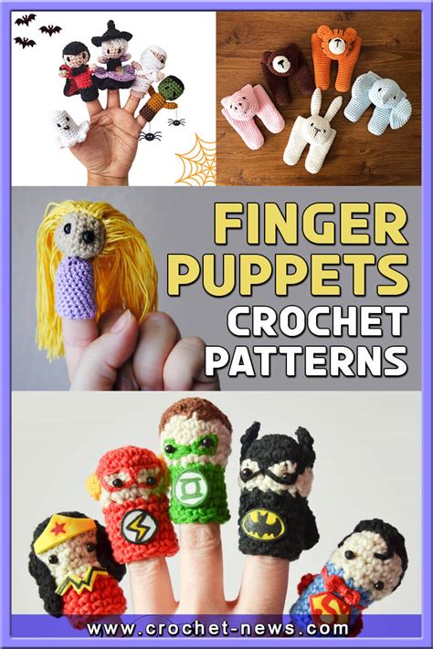 12 Crochet Finger Puppets Patterns Crochet News
