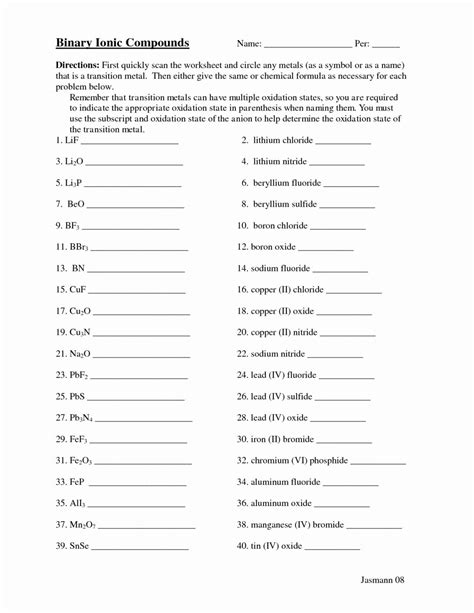 39 Writing Formulas Ionic Compounds Worksheet Answers Combining Like