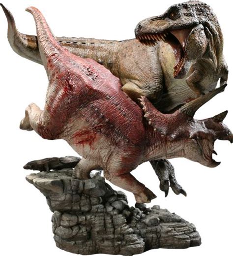 Dinosauria Tyrannosaurus Rex Vs Triceratops Diorama Polystone Diorama By Sideshow Collectibles