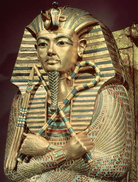 Detail Of The Second Mummiform Coffin Of Tutankhamun Photograph By