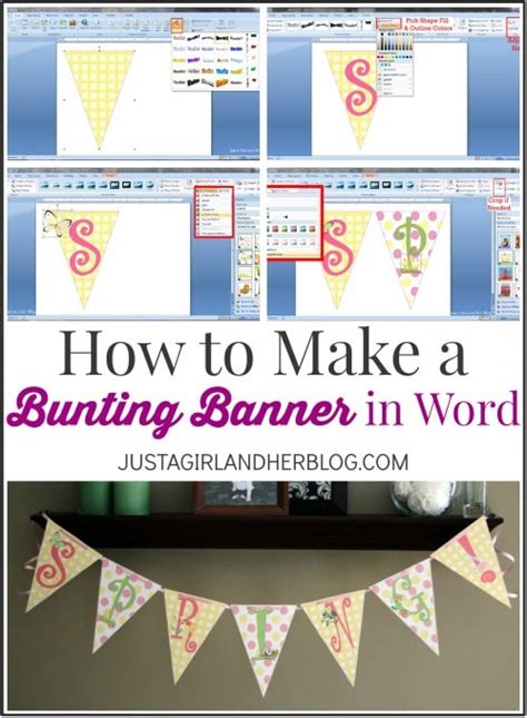 Start by creating a 2560 x 1440 px document in photoshop with the following configuration. How to Make a Bunting Banner in Word {with Clip Art Tips ...