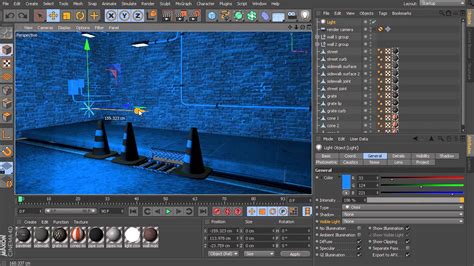 Introduction To Lighting In Cinema 4d 02 Common Light Attributes In
