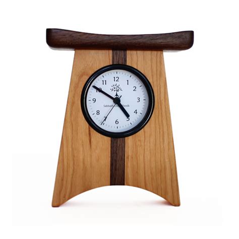 East Of Appalachia Desk Clock By Desmond Suarez Wood Clock Artful Home