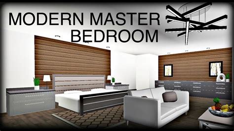 So if you're looking for a cheap, aesthetic, modern and amazing bloxburg house ideas, then here they are. BLOXBURG SPEEDBUILD Modern Master Bedroom YouTube in 2020 ...