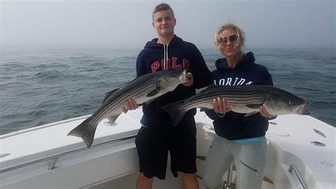 Full Day Striped Bass Cape Cod Charter Outguided