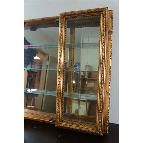 Curio cabinets feature glass panels on the sides and front doors which allows for a full view display. Vintage Neiman Marcus Horchow 3 Door Wall Hanging Curio ...