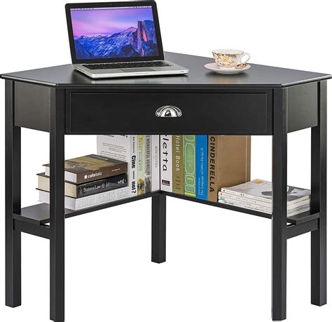 Zenoddly Corner Desk Corner Computer Desk For Home Office Desks Black