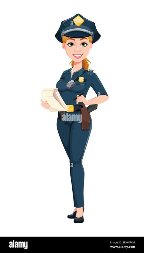 Woman Police Officer Illustration Hi Res Stock Photography And Images