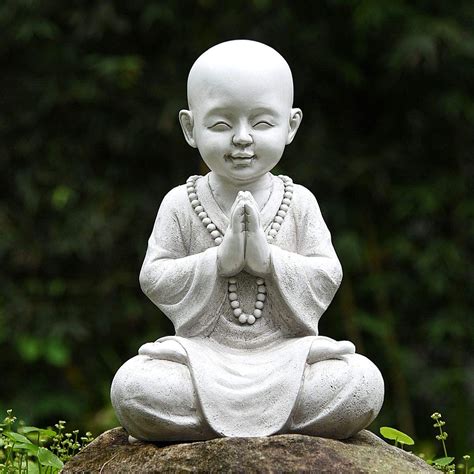 Buy Goodeco Meditating Baby Buddha Garden Ornamentzen Garden Monk